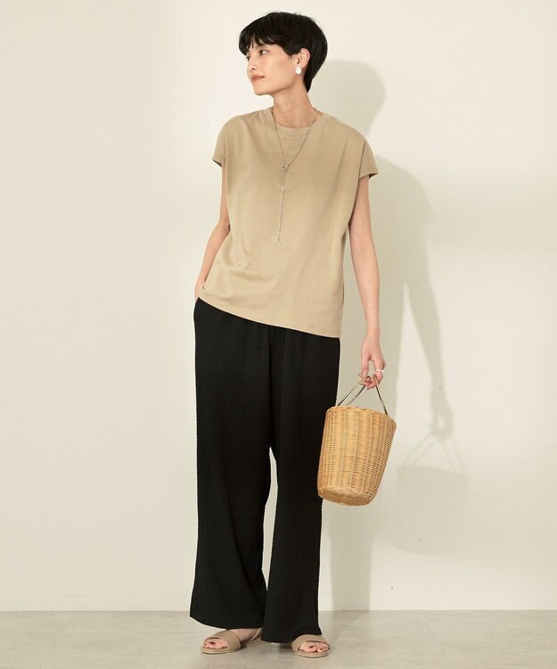 AMERICAN HOLIC シャーリングイージーパンツ Black