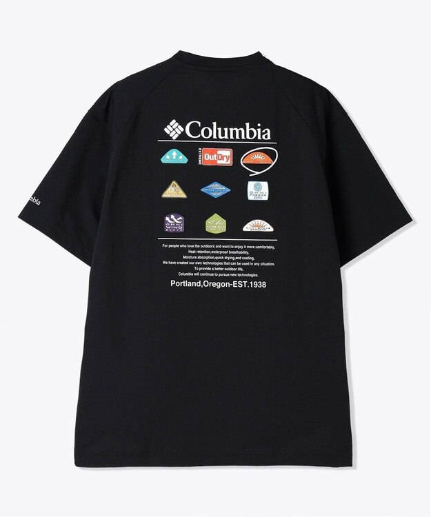 Columbia Columbia/ レイリバースプリットラグラングラフィックショートスリーブTシャツ /コロンビア Black