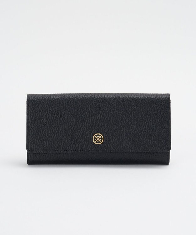 russet サークルプレートロングウォレット(SO-440) Black