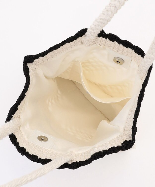 組曲 レタリングクロシェ トート アイボリー系