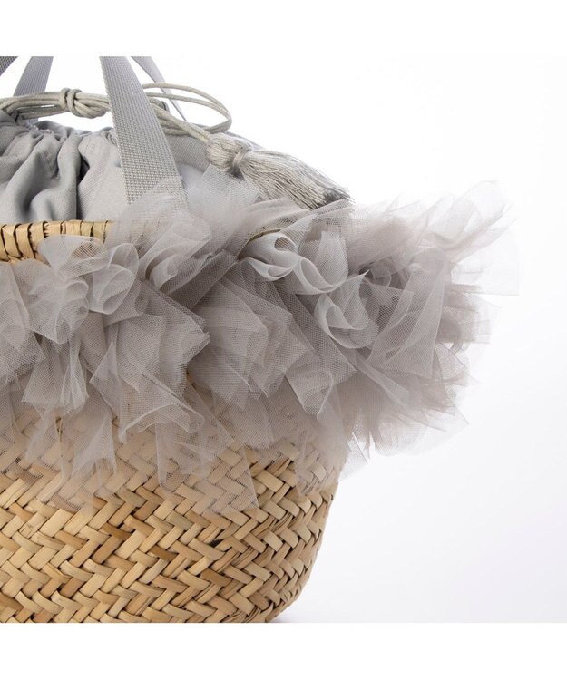 UNBILLION カカトゥ kakatoo / チュールフリンジカゴバッグ GY