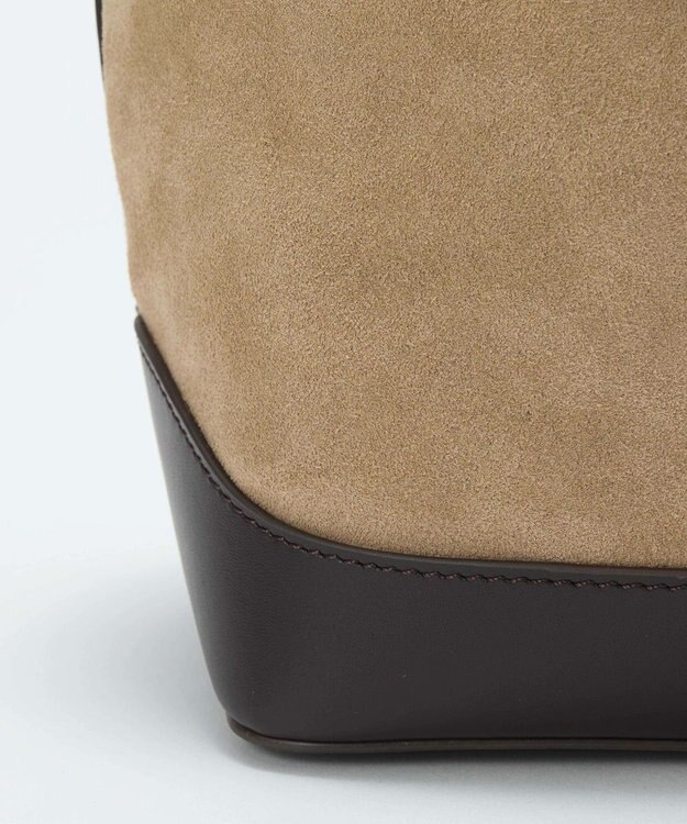 TOPKAPI 【TREASURE TOPKAPI】スエード レザーコンビ ワンショルダーバッグ チャーム付き ベージュ