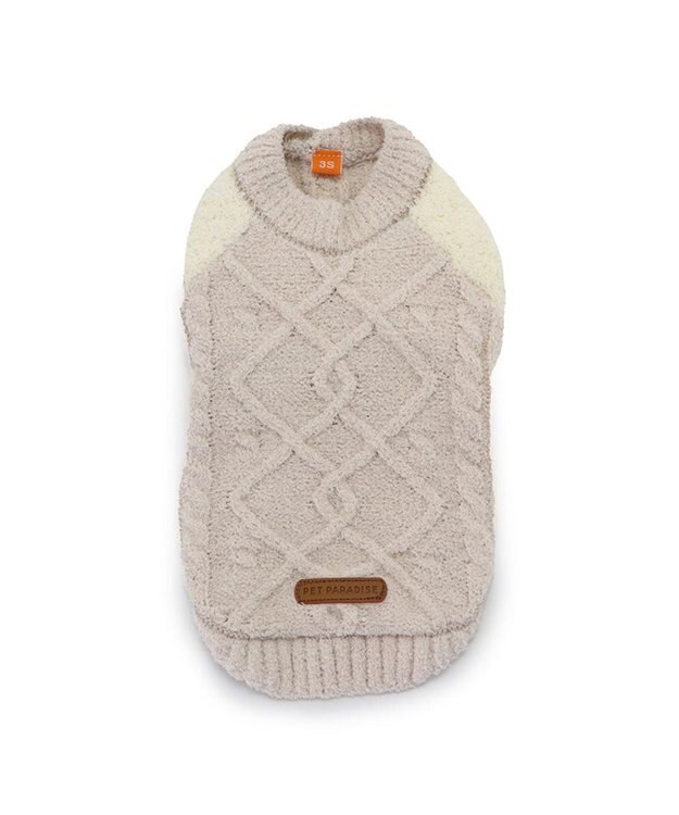 PET PARADISE ペットパラダイス アラン編みニット 《ベージュ》 小型犬 ベージュ
