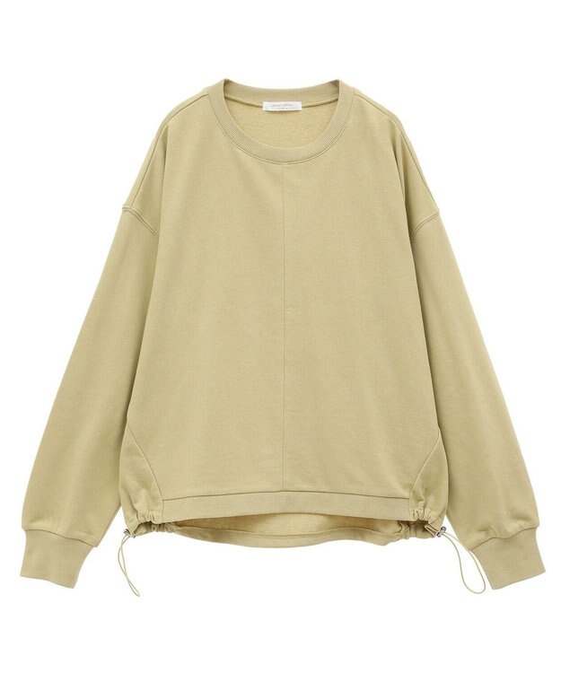 Green Parks ドロストミニ裏毛プルオーバー Light Green