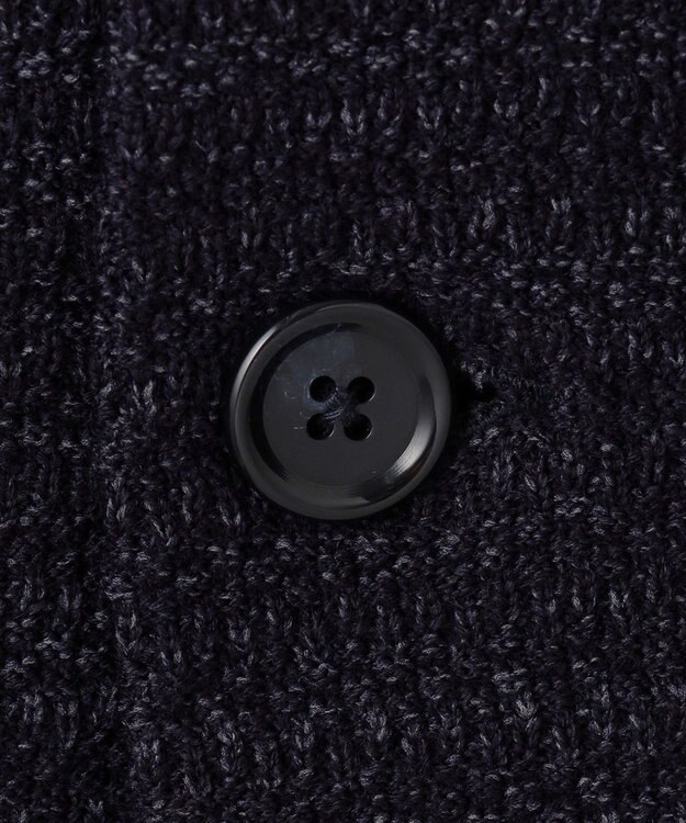 GOTAIRIKU テーラード設計【洗える】ニット カーディガンジャケット ネイビー系