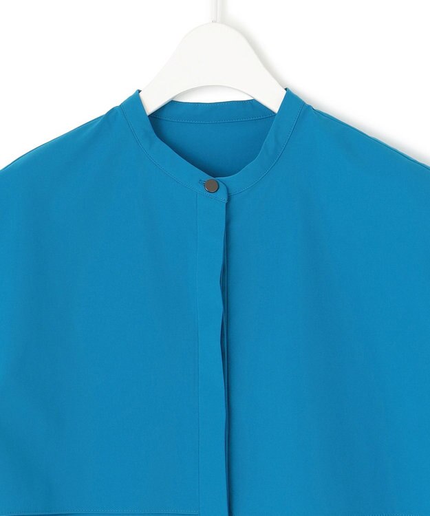 ICB L 【接触冷感・UVカット・撥水・洗える】 プルーフ4WAYタフタ ブラウス ターコイズ系［WEB限定］