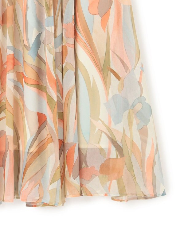 23区 S 【洗える】Ratti ペインティングプリント スカート マルチカラー