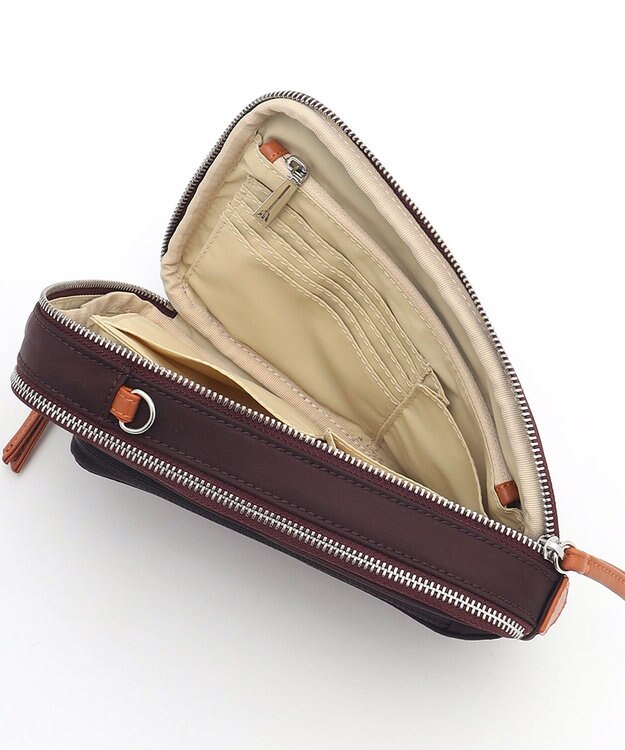 Y'SACCS 【大人のおしゃれ手帖11月号掲載】本上まなみ×Y'SACCS 　ウォレットポシェット ワイン