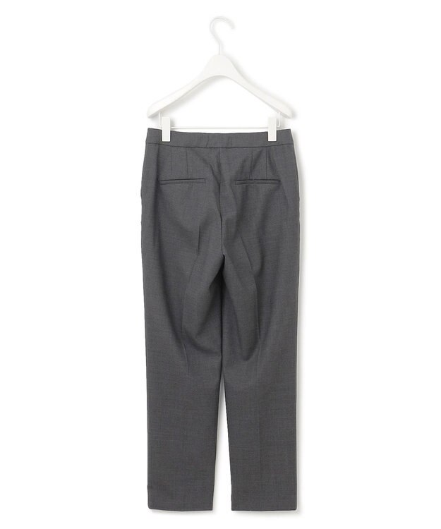 ICB 【セットアップ対応】ウールストレッチ テーパードパンツ チャコール系