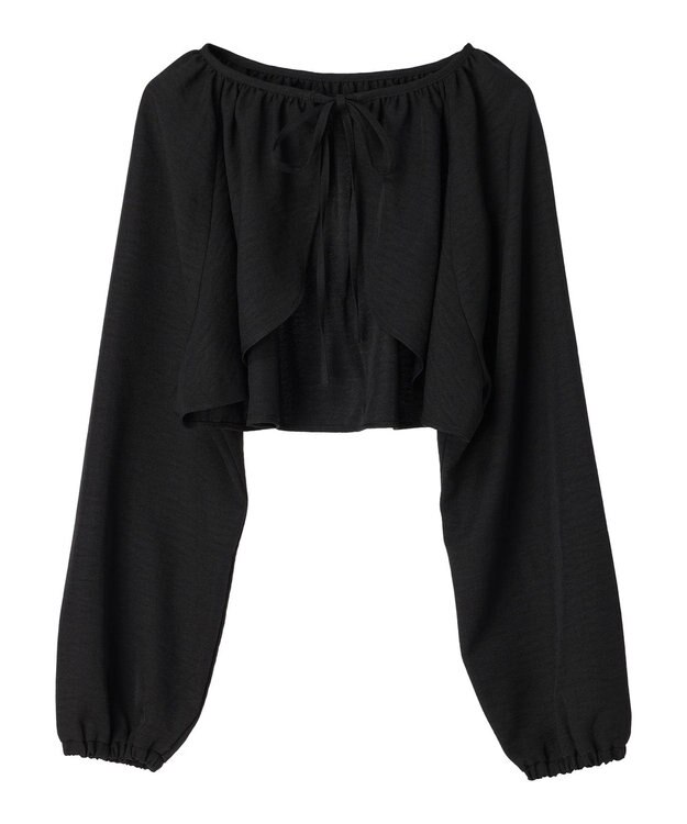 earth music&ecology ラッフルボレロ Black