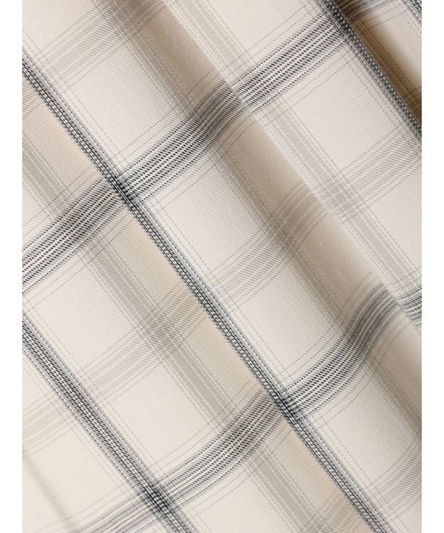 AMERICAN HOLIC イージーケアＷポケットシャツワンピース Check Ivory