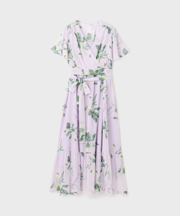 GRACE CONTINENTAL プリントセパレートワンピース パープル