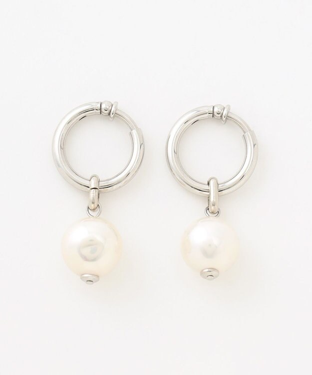 GRACE CONTINENTAL パールリングイヤークリップ シルバー