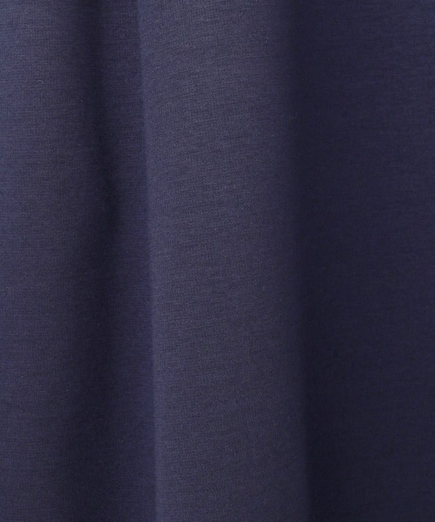 自由区 【WEB限定・洗える】シアーカーデ×ジャージードレス セット ライトグレー(ラメ)×ネイビー