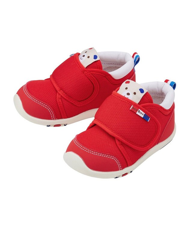 MIKI HOUSE HOT BISCUITS 【14-15cm】 セカンドベビーシューズ 赤