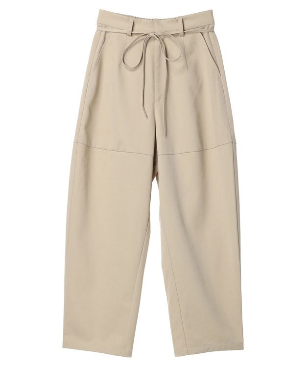 Green Parks デザイン切替カーブパンツ Beige