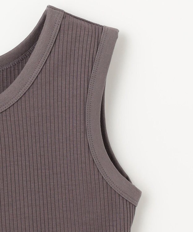 ANY L ベーシックタンクトップ チャコール