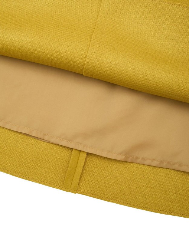 YECCA VECCA メルトンジャージーAラインスカート Yellow