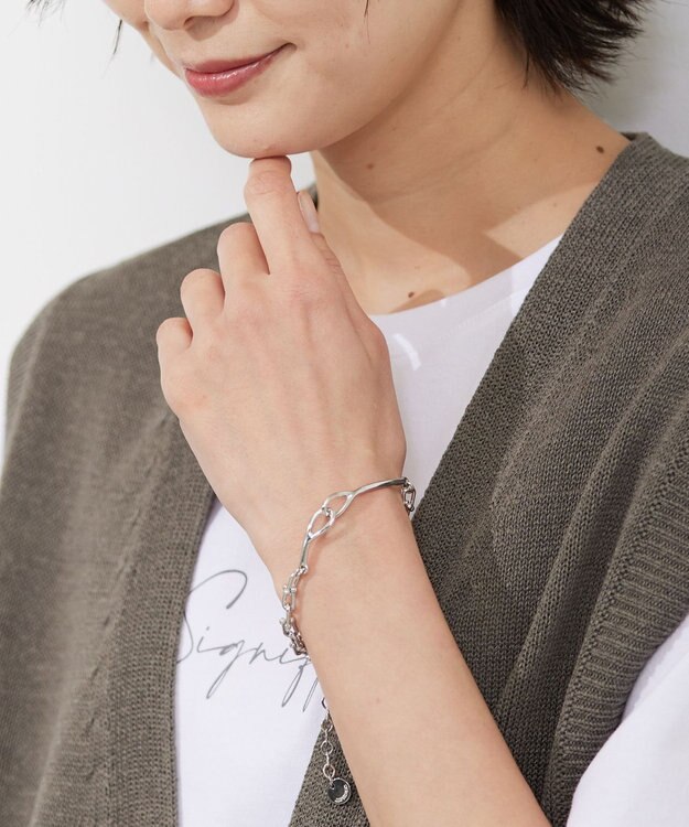 J.PRESS LADIES チェーン ブレスレット シルバー系