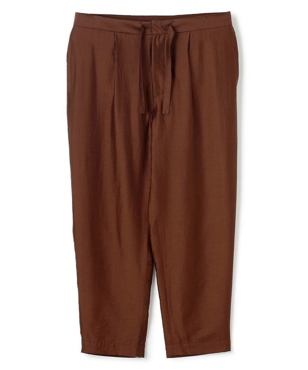 UNFILO MENS 【OCEANS web / YouTube 掲載】ライトウェイトシアー イージーテーパードパンツ ダークブラウン