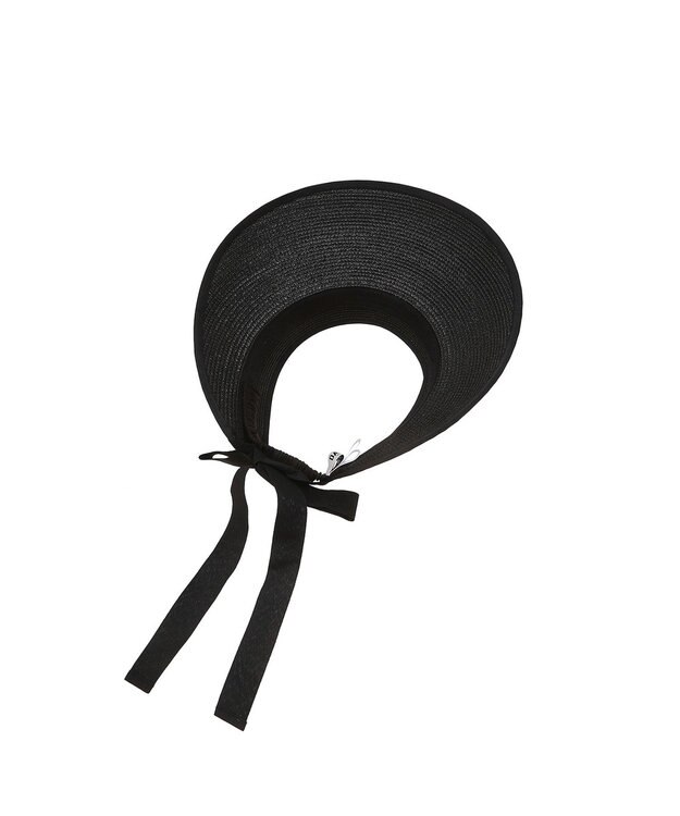 DAKS DAKS GOLF バックリボン 天然草ワイドバイザー ブラック