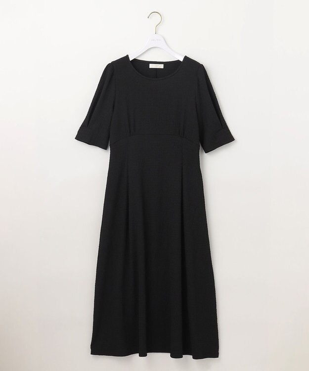 ANY SIS 【WEB限定】カットジャカード ワンピース ブラック