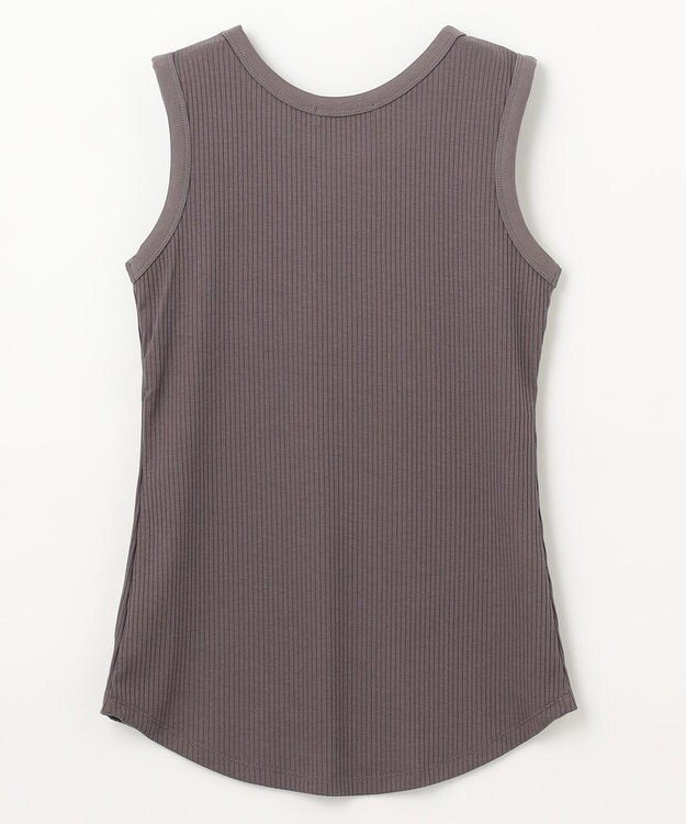 ANY L ベーシックタンクトップ チャコール