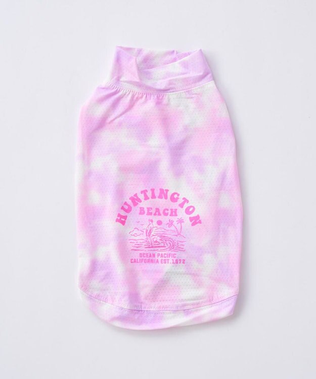 OP／FILA 【Ocean Pacific】タイダイ柄ドッグウェア ペットウェア ピンク