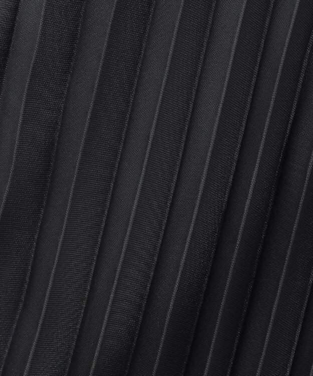 ICB 【洗える】LooseWeave ドッキングプリーツスカート チャコール系