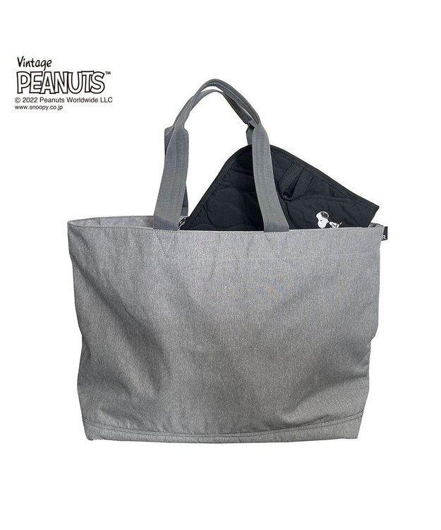 ROOTOTE 8245【PCケース：スヌーピー】/ IP.ピモッテ.ピーナッツ-7L 01：ブラック