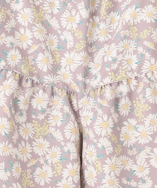 ANY KIDS 総柄フリル キュロット ラベンダー×マーガレット