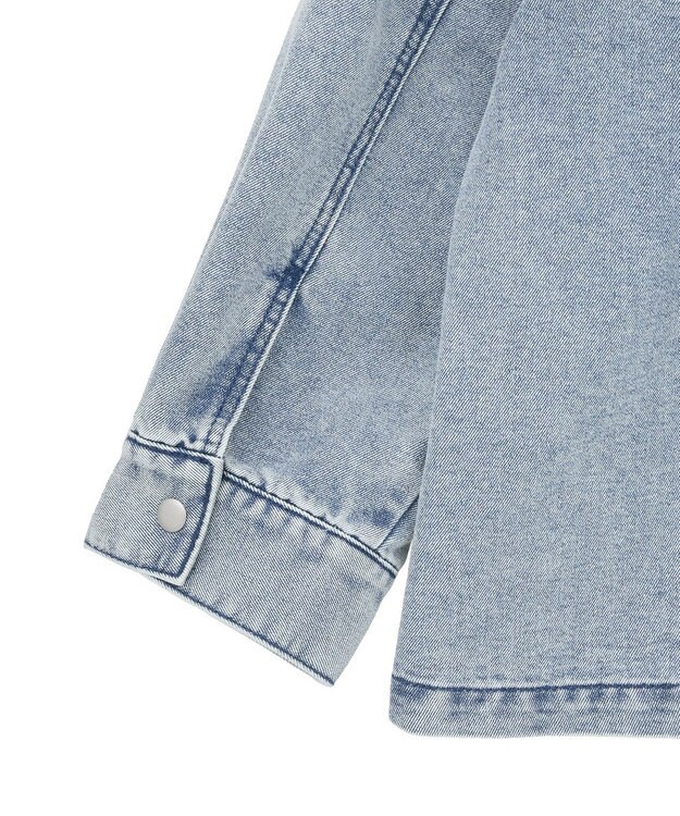 Green Parks デニムシャツブルゾン Light Indigo