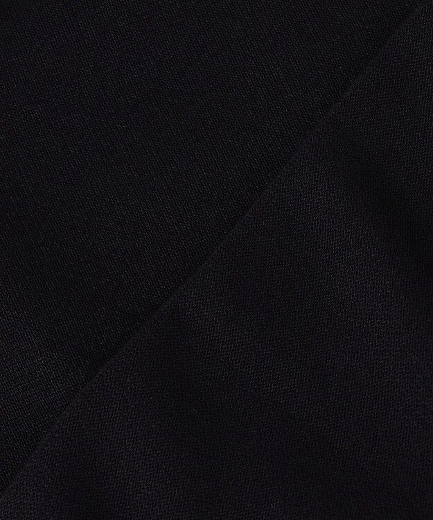 UNFILO レースドッキングニット クルーネック ブラック