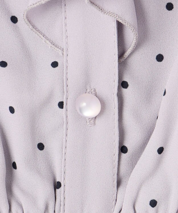 組曲 KIDS 【110-140㎝】キャサリンドット ワンピース ライトグレー系5