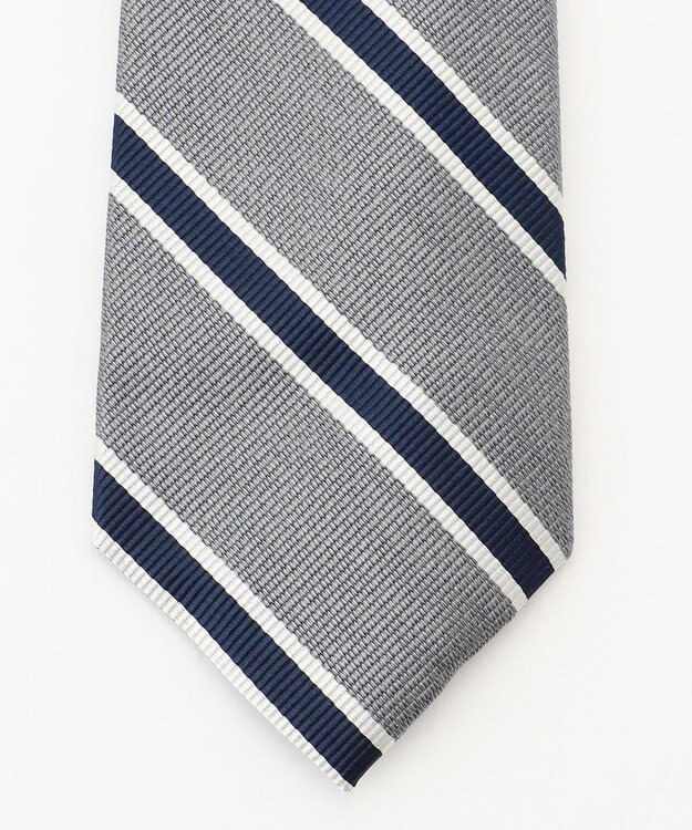 J.PRESS MEN 【STRUCTURE MIX COLLECTION】レジメンタル ネクタイ グレー系2