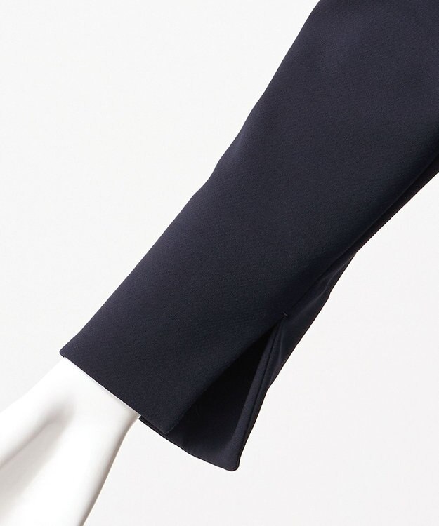 23区 S 【R(アール)】ダブルクロス レース襟 ワンピース ネイビー系