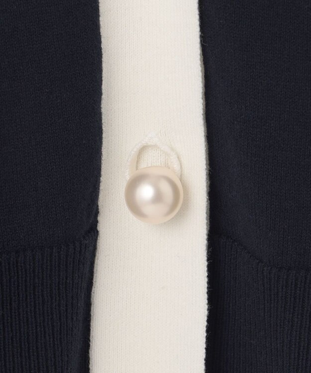 組曲 S 【アンサンブル対応可】CHAIニット バイカラーカーディガン ネイビー系