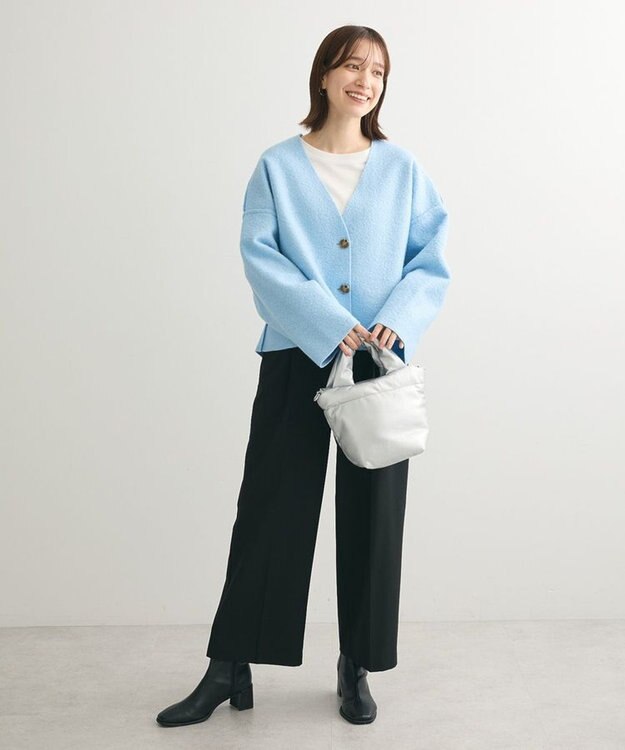 Green Parks リバーシブルカーディガン Blue