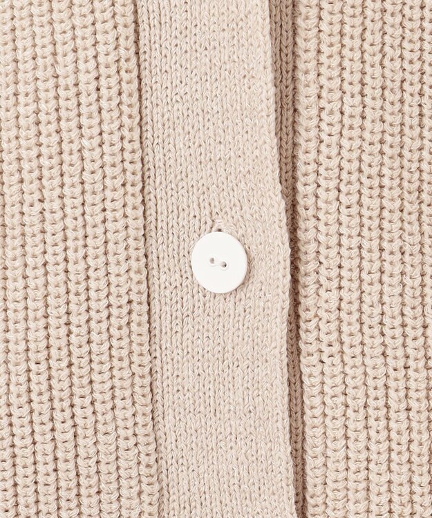BEIGE， COME / ジレカーディガン Flax