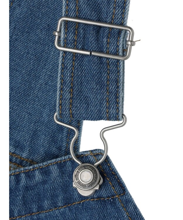 Green Parks デニムサロペットスカート Light Indigo