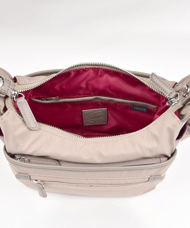 Y'SACCS 木村多江×Y'SACCS ナイロンショルダー グレージュ