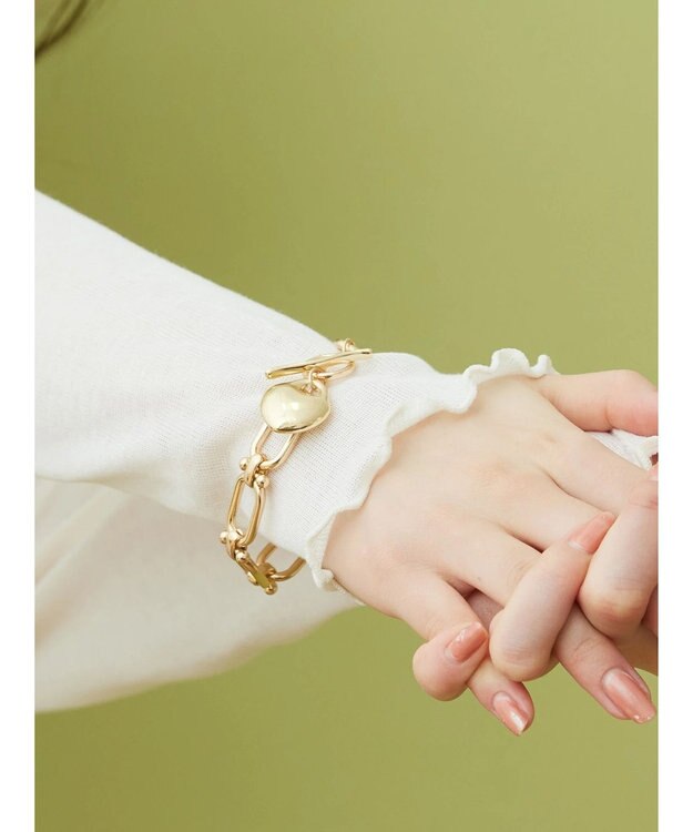 AMERICAN HOLIC デザインチェーンブレスレット Gold