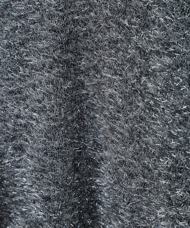 Green Parks シャギーギラギララメカーディガン Dark Gray