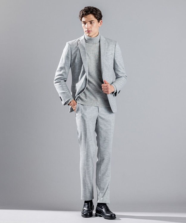 JOSEPH HOMME 【LEON 2月号掲載】ピュアカシミヤ　タートルネックニット ライトグレー系