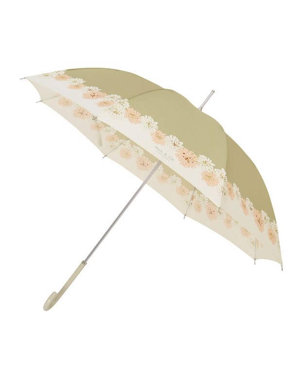 MOONBAT 【FUDGE掲載】PAUL&JOE ACCESSOIRES(ポール＆ジョー アクセソワ) 長傘 クリザンテーム ベージュ