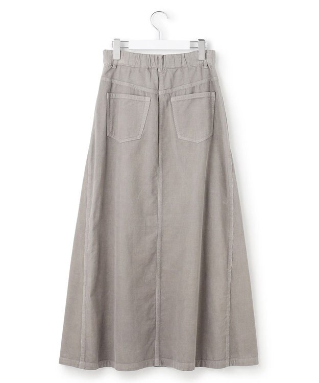 23区 【Oggi11月号掲載/洗える】コットン コーデュロイ スカート ライトグレー系