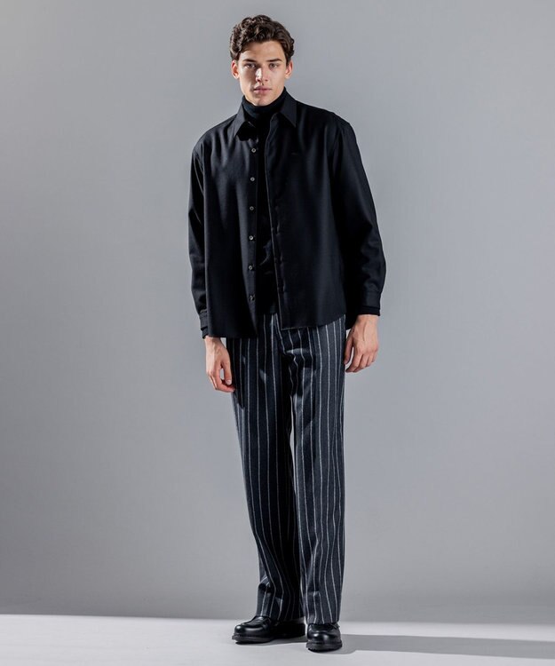 JOSEPH HOMME 【LEON 2月号掲載】ピュアカシミヤ　タートルネックニット ブラック系