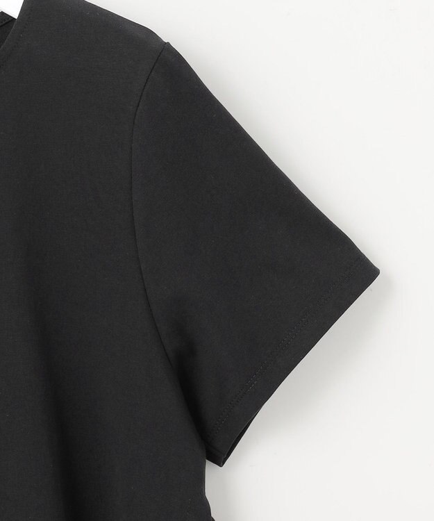 ANY SIS 【UVケア】サイドプリーツ カットソー ブラック