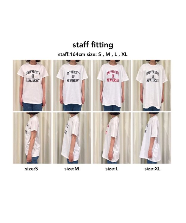 WEGO 【ANGIE VINTAGE】カレッジロゴプリントTee 柄10