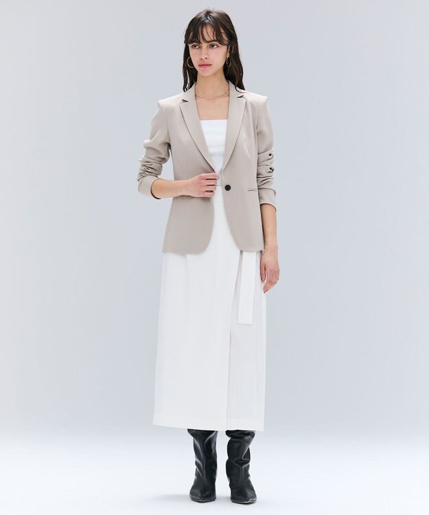 BEIGE， 【洗える】CINDY / テーラードジャケット Taupe